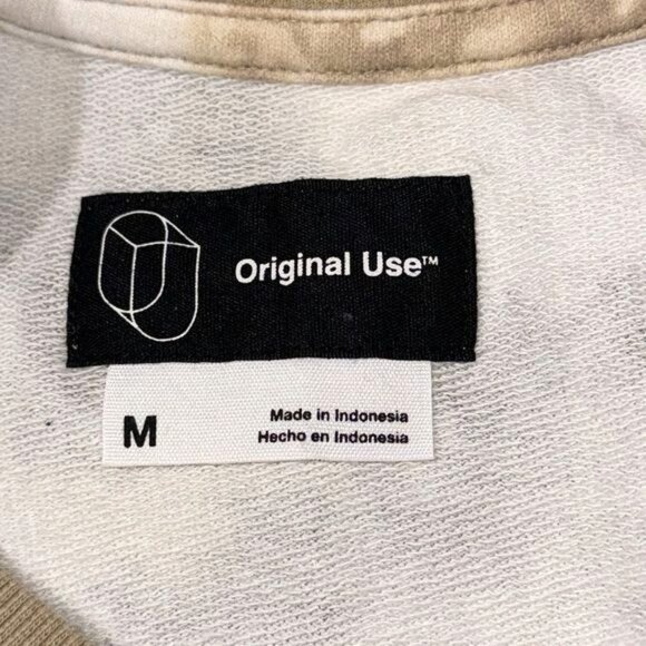 Tie-Dye Crewneck Sweatshirt Medium By Original Use 60% Cotton 40% Polyester Brow - Picture 3 of 7